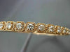ANTIQUE WIDE 1.85CT DIAMOND 18KT ROSE GOLD CLASSIC FILIGREE BANGLE BRACELET F/G