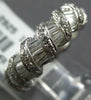 ESTATE 2.13CT DIAMOND 18KT WHITE GOLD ROUND & BAGUETTE ETERNITY ANNIVERSARY RING