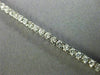 ESTATE 2.88CT ROUND DIAMOND 14KT WHITE GOLD CLASSIC LOVE TENNIS BRACELET #14355