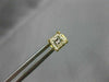 ESTATE .70CT PRINCESS CUT DIAMOND 14K YELLOW GOLD 3D SQUARE STUD EARRINGS #14261