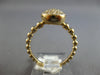 ESTATE .35CT DIAMOND 14KT YELLOW GOLD 3D CLASSIC ROUND PAVE BEADED FUN LOVE RING