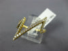ESTATE WIDE .43CT DIAMOND 18KT YELLOW GOLD 3D CLASSIC ZIG ZAG FUN RING