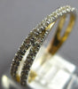 ESTATE .48CT DIAMOND 14KT YELLOW GOLD 3D CLASSIC CRISS CROSS INFINITY LOVE RING