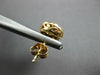 ESTATE .50CT DIAMOND 14K YELLOW GOLD 3D CLASSIC ROUND CLUSTER HALO STUD EARRINGS