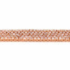 LARGE 10.85CT PINK DIAMOND 18K ROSE GOLD 3D MULTI ROW ETERNITY FLEXIBLE BRACELET