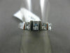 ESTATE 1.30CT PRINCESS DIAMOND 14KT WHITE GOLD 3D 5 STONE ANNIVERSARY RING #1173