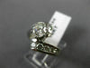 ESTATE 1.20CT DIAMOND 14KT WHITE GOLD CLASSIC CRISS CROSS ENGAGEMENT RING #20334