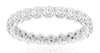 2.40CT DIAMOND 14KT WHITE GOLD 3D SHARED PRONG ETERNITY WEDDING ANNIVERSARY RING