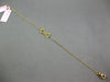 ESTATE .12CT FANCY YELLOW DIAMOND 18KT YELLOW GOLD 3D DOG BONE FUN BRACELET
