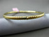 ESTATE .82CT DIAMOND 14K WHITE & YELLOW GOLD 3D PAVE ROPE DESIGN BANGLE BRACELET