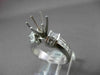 1.60CT DIAMOND 14K WHITE GOLD 3D PRINESS ROUND SEMI MOUNT ENGAGEMENT RING #18585