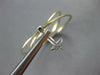 LARGE .60CT DIAMOND 14KT 2 TONE GOLD 3D MULTI CIRCULAR CLIP ON HANGING EARRINGS
