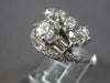 ANTIQUE WIDE 1.94CT OLD MINE DIAMOND 14KT WHITE GOLD 3D ART DECO ENGAGEMENT RING