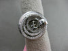 ESTATE LARGE .39CT DIAMOND 18KT WHITE GOLD 3D HANDCRAFTED MULTI CIRCULAR RING
