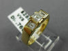 ANTIQUE .76CT ASSCHER DIAMOND 14KT YELLOW GOLD PAST PRESENT FUTURE RING #22009
