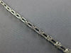 6.75CT DIAMOND & AAA SAPPHIRE 18K WHITE GOLD EMERALD CUT & ROUND TENNIS BRACELET