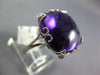 EXTRA LARGE 13.81CT DIAMOND & AAA AMETHYST 14KT WHITE GOLD CUSHION FILIGREE RING