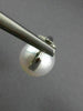 ESTATE LARGE .44CT DIAMOND & AAA SOUTH SEA PEARL DIAMOND 18K WHITE GOLD EARRINGS