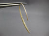 LONG .58CT DIAMOND 14K YELLOW GOLD 3D GRADUATING BAR LEVERBACK HANGING EARRINGS