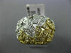ESTATE LARGE .72CT DIAMOND 14KT WHITE & YELLOW GOLD FILIGREE BUTTERFLY FUN RING