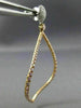 ESTATE LARGE 1.28CT WHITE & PINK DIAMOND 18KT WHITE & ROSE GOLD HANGING EARRINGS