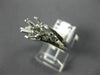 ESTATE .35CT DIAMOND 18KT WHITE GOLD 3D WAVE SEMI MOUNT ENGAGEMENT RING #11623