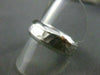 ESTATE WIDE 14KT WHITE GOLD MATTE & SHINY HAMMER LOOK MENS WEDDING RING BAND 612