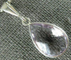 ESTATE 4.0CT AAA PINK AMETHYST 14KT WHITE GOLD CLASSIC BEZEL PEAR SHAPE PENDANT