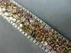 ESTATE LARGE 22.84CT MULTI COLOR DIAMOND 18KT WHITE & ROSE GOLD TENNIS BRACELET