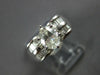 ESTATE LARGE 1.86CT DIAMOND PLATINUM 3D OVAL & BAGUETTE CLASSIC ENGAGEMENT RING