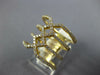 ESTATE LARGE .70CT DIAMOND 18KT YELLOW GOLD CLASSIC MULTI ROW INFINITY LOVE RING