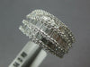LARGE 2.56CT DIAMOND 18KT WHITE GOLD MULTI ROW ROUND & BAGUETTE ANNIVERSARY RING
