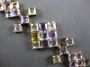 EXTRA LARGE 49.01CT AAA MULTI GEM 18KT YELLOW GOLD PRINCESS GEOMETRICAL BRACELET