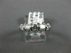 ESTATE .70CT ROUND & BAGUETTE DIAMOND 14KT WHITE GOLD ANNIVERSARY RING #18144