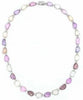 LARGE 70.29CT DIAMOND & AAA MULTI COLOR SAPPHIRE 18KT WHITE GOLD TENNIS NECKLACE