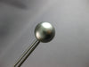 ESTATE LARGE AAA TAHITIAN PEARL 14KT WHITE GOLD 3D 13MM CLASSIC STUD EARRINGS