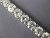 ESTATE EXTRA LARGE 21.36CT DIAMOND 14KT WHITE GOLD 3D ROUND TENNIS BRACELET