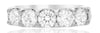 ESTATE LARGE 1.5CT DIAMOND 14K WHITE GOLD CLASSIC 5 STONE ROUND ANNIVERSARY RING