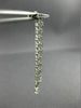 ESTATE LARGE 1.08CT DIAMOND 18KT GOLD 3D DOUBLE ROW BY THE YARD HANGING EARRINGS