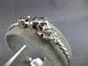 .04CT DIAMOND & AAA SAPPHIRE & BLACK ENAMEL 14KT WHITE GOLD CUFF BANGLE BRACELET