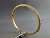 LARGE 1.91CT DIAMOND 18K ROSE GOLD 3 ROW PAVE SEMI ETERNITY CUFF BANGLE BRACELET