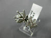 ESTATE LARGE 1.55CT DIAMOND 14KT WHITE GOLD 3D SEMI MOUNT ENGAGEMENT RING #18168