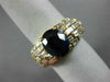 ESTATE LARGE 5.32CT DIAMOND & AAA SAPPHIRE 18KT YELLOW GOLD 3D ANNIVERSARY RING