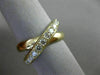 ESTATE WIDE .70CT ROUND DIAMOND 14K YELLOW GOLD 3D X LOVE INFINITY LOVE FUN RING
