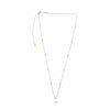 ESTATE .53CT DIAMOND 14KT WHITE GOLD CLASSIC BY THE YARD LOVE HEART NECKLACE