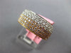 WIDE 1.31CT WHITE & PINK DIAMOND 18KT ROSE GOLD 3D MULTI ROW ANNIVERSARY RING