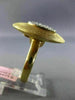 ESTATE LARGE .50CT DIAMOND 14KT TWO TONE GOLD 3D CLASSIC OVAL ITALIAN FUN RING