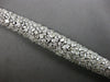 EXTRA LARGE 20.06CT DIAMOND 18KT WHITE GOLD MULTI SHAPE MULTI ROW CUFF BRACELET