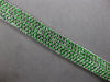 EXTRA LARGE 15.57CT AAA TSAVORITE 18KT WHITE GOLD 3D MULTI ROW TENNIS BRACELET
