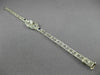 ANTIQUE 1.22CT DIAMOND & AAA SAPPHIRE 14K WHITE GOLD 3D FILIGREE BRACELET #21631